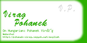 virag pohanek business card